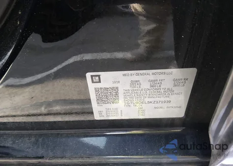 2019 GMC Sierra 1500 Slt from USA, damaged, VIN 1GTU9DEL5KZ171939
